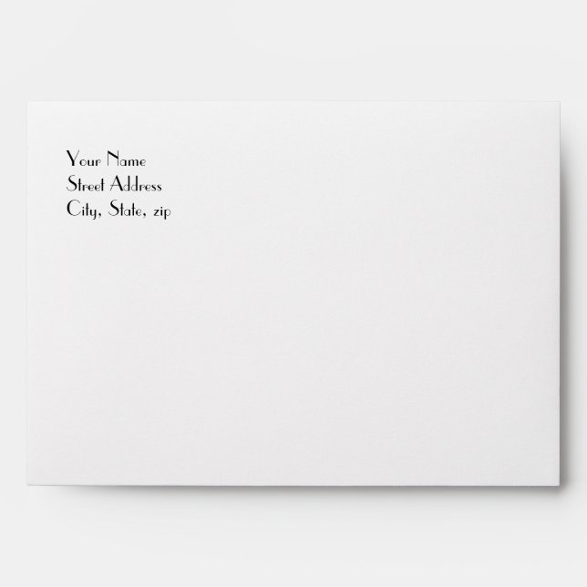 Red and White Invitation Envelope (Front)