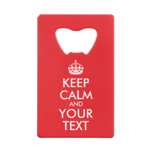 Red and White Keep Calm and Your Text