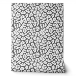 Red and white leopard print wallpaper