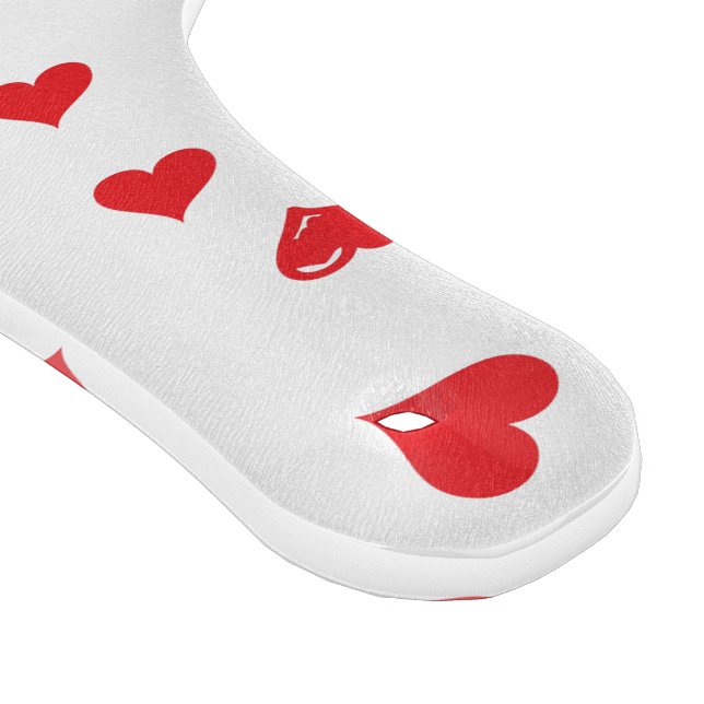 Red and White Love Heart Cutting Board (Corner)