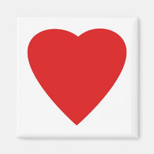 Red and White Love Heart Design. Magnet