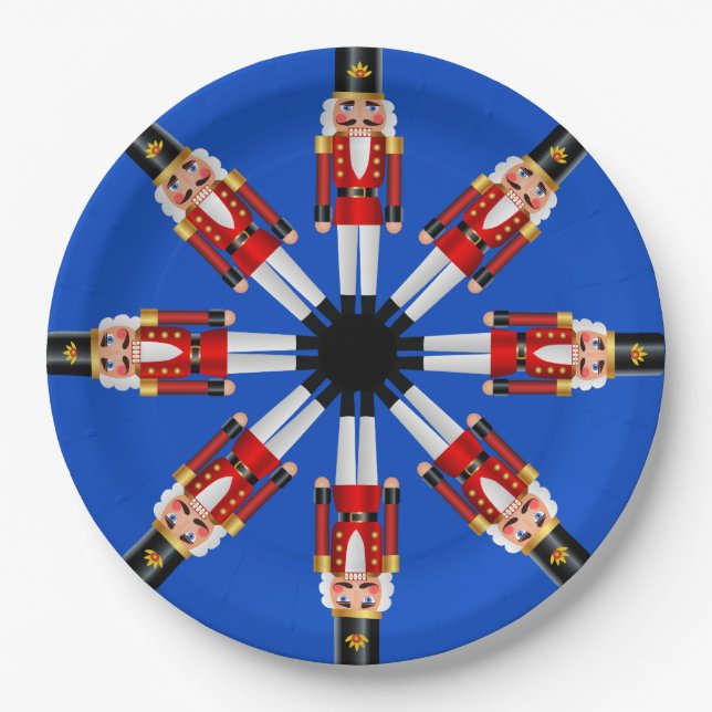 Red and White Nutcracker Plate (Front)