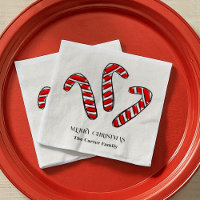 Red and White Peppermint Candy Cane Christmas