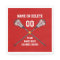 Red and White Personalised Lacrosse Pillow