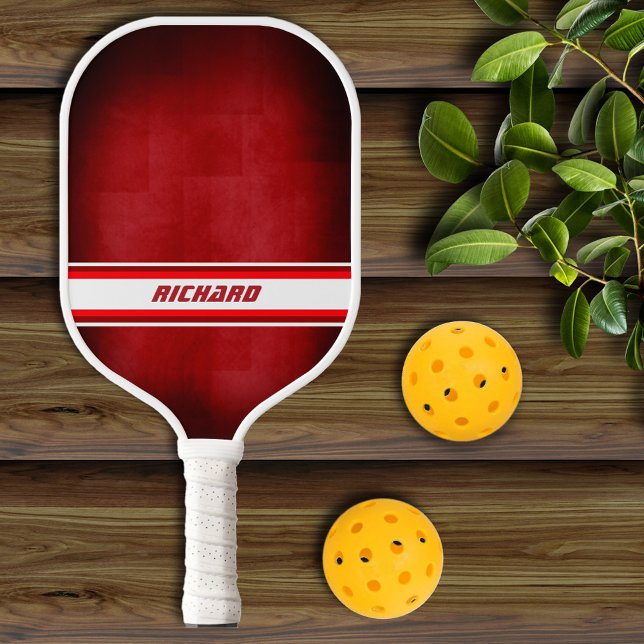 Red and White Personalised Pickleball Paddle (Creator Uploaded)