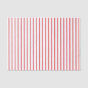 Red and White Pinstripe Tissue Paper
