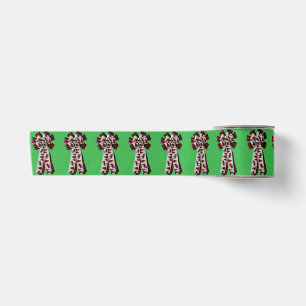 Red and White Plaid Bows Green Ribbon Satin Ribbon