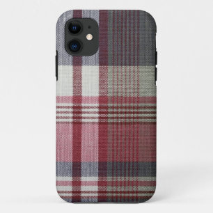 Red And white Plaid iPhone 11 Case