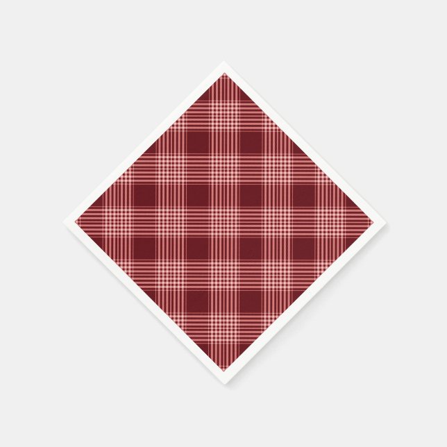 Red And White Plaid Napkin (Corner)
