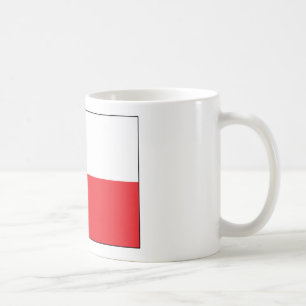 Red and White Polish Flag Coffee Mug