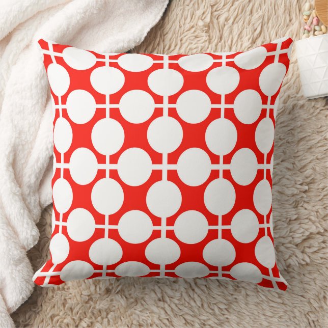 red and white polka dot and check pattern is fa cushion (Blanket)