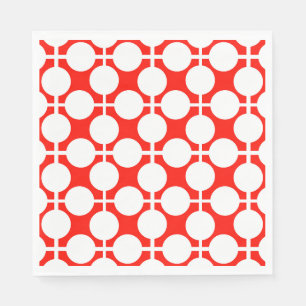 red and white polka dot and check pattern is fa napkin