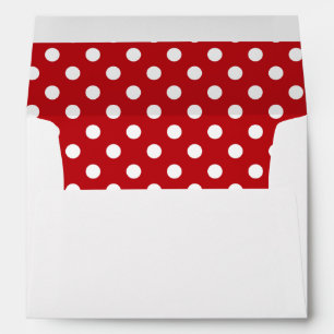 Red and White Polka Dot Envelope