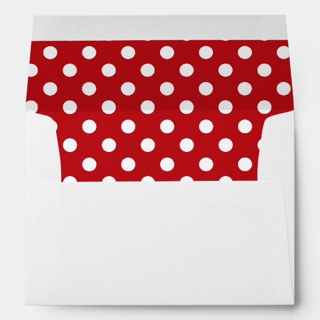 Red and White Polka Dot Envelope (Back (Bottom))