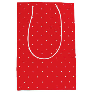 Red and White Polka Dot Gift Bag