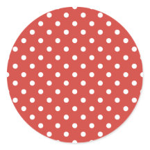 Red and White Polka Dot Pattern