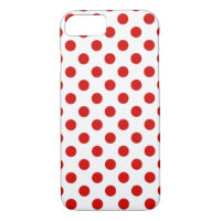 Red and white polka dots