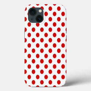 Red and white polka dots Case-Mate iPhone case