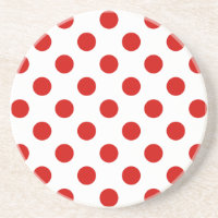 Red and white polka dots