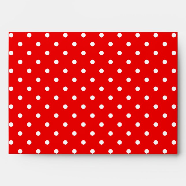 Red and White Polka Dots Envelopes (Front)