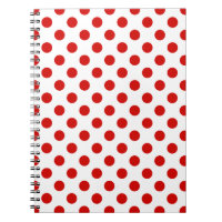 Red and white polka dots