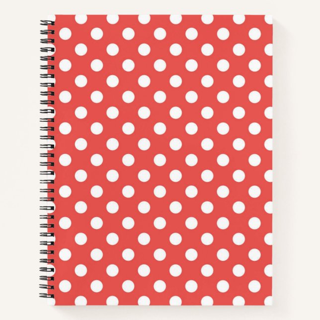 Red and White Polka Dots Notebook (Front)