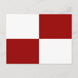 Red and White Rectangles Postcard