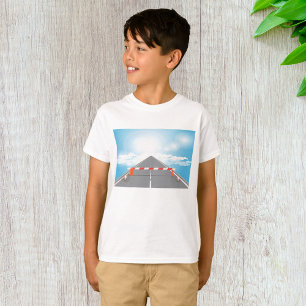 Red and White Road Barrier Blocked Access  T-Shirt