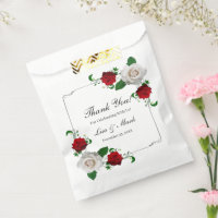 Red And White Roses Christmas Wedding