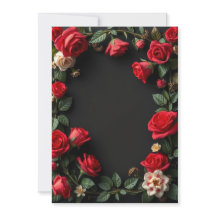 Red and White Roses Custom Floral Wedding