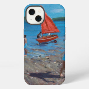 Red and White Sails Abersoch iPhone Case