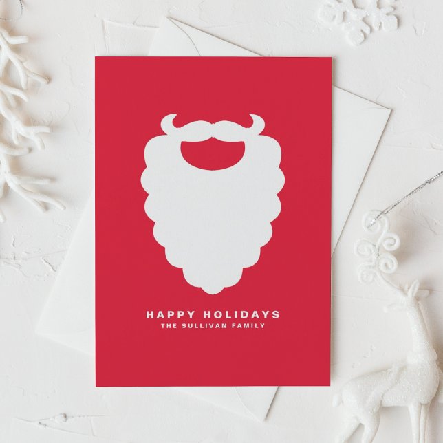 Red and White Santa Beard Modern Holiday (Creator Uploaded)