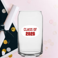 Red and White School Colours Class Year