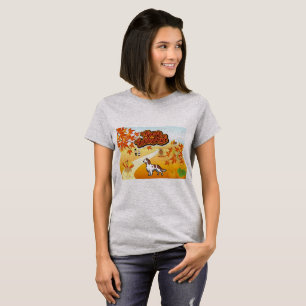 Red and White Setter Happy Thanksgiving T-Shirt