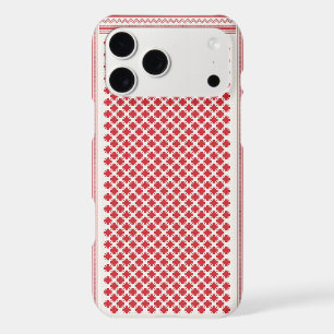 Red and White Shemagh Keffiyeh Pattern