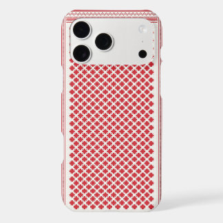 Red and White Shemagh Keffiyeh Pattern