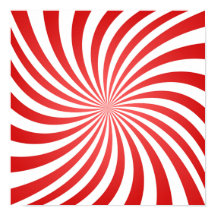 Red and White Spiral Pattern - God's Fingerprint