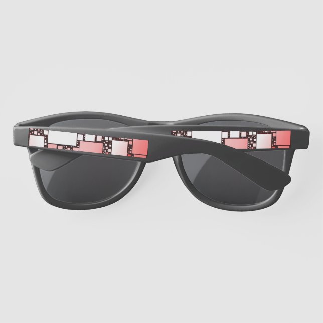 Red and White Square Dancing Sunglasses (Back)