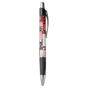 Red and White Square Pens