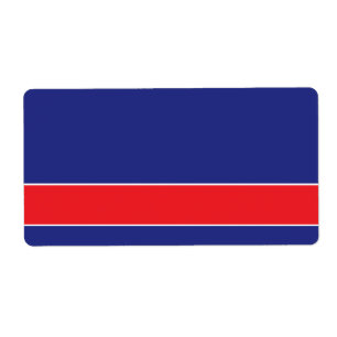 Red and white stripe on navy blue