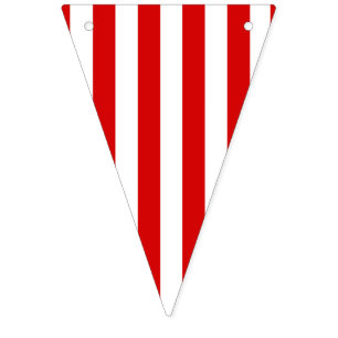 Red and white stripe Party banner