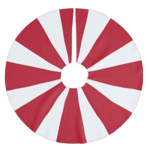 Red and White Stripe Tree Skirt