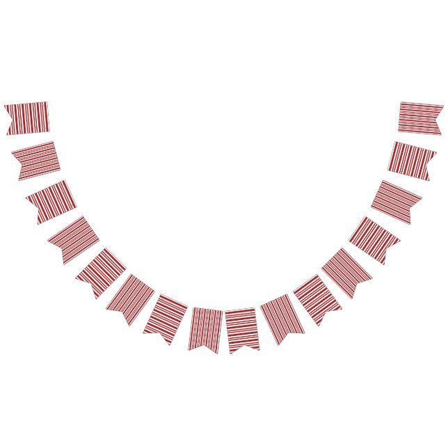 Red and White Striped Bunting Bunting (All)