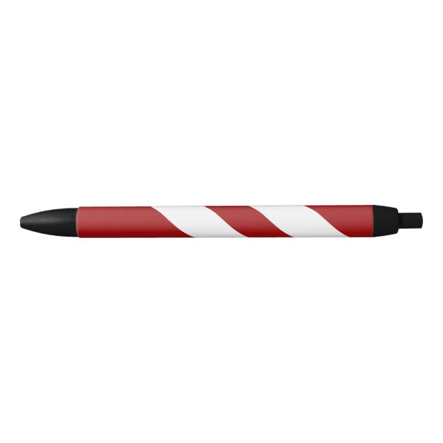 Red and White Striped Pen (Front)