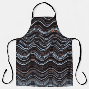 Red and white striped textile apron