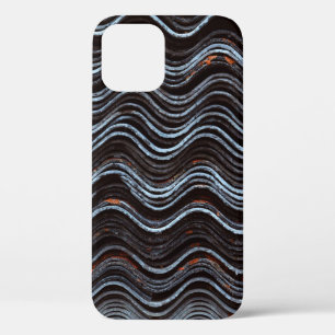 Red and white striped textile iPhone 12 case