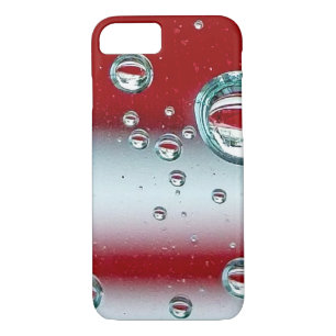 red and white striped water droplets iPhone 8/7 case