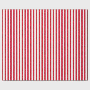 Red and White Striped Wrapping Paper