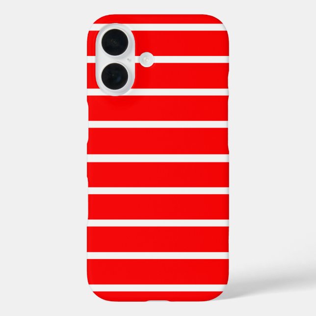 Red and White Stripes Design Case-Mate iPhone Case (Back)
