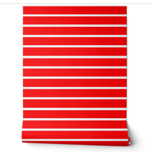 Red and White Stripes Design Wallpaper